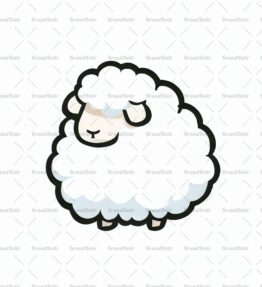 Flauschiges weißes Schaf